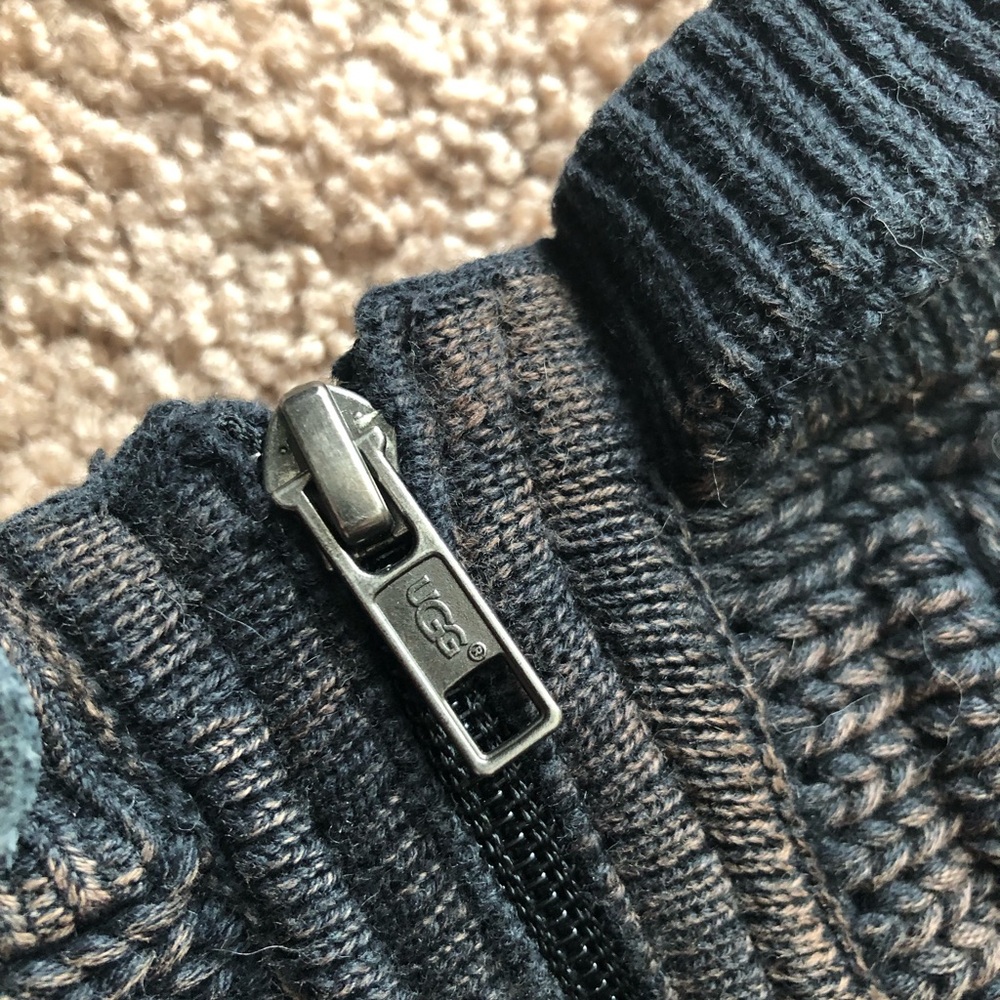 Ugg Knit Boots Patchwork Tall Black Bleached Full… - image 5